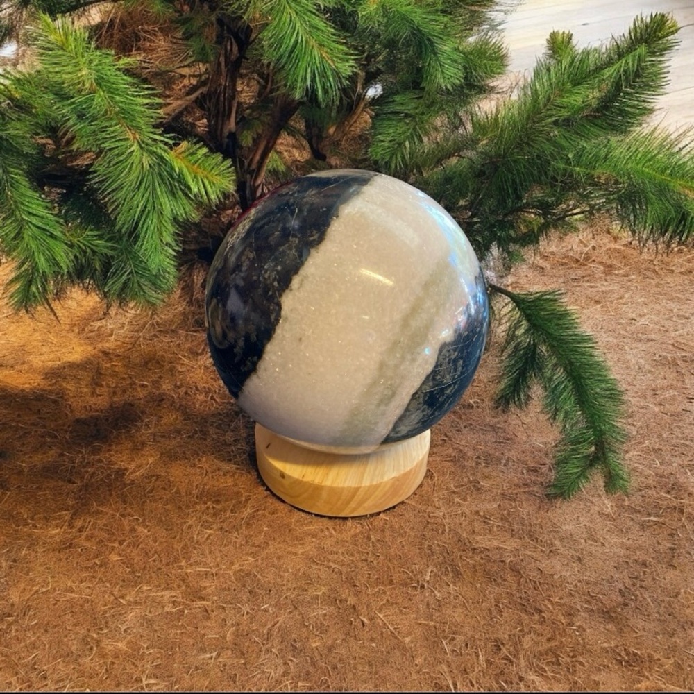 XXL Astrophyllite with Quartz Stone Sphere